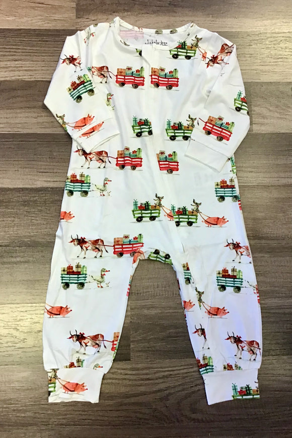 Tickety-Boo Christmas Cart Romper