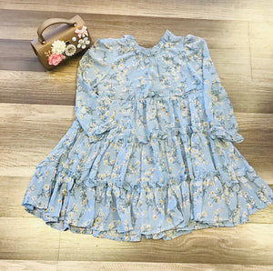 Mable & Honey "I Dream of Daisies" Dress Blue