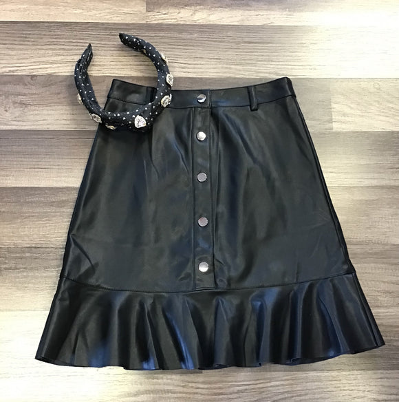 Mini Molly Faux Leather Skirt
