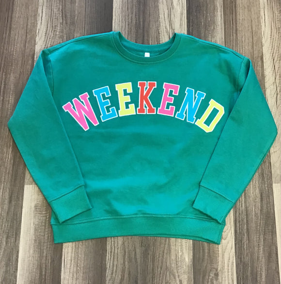 Sweet Soul Weekend Rainbow Sweatshirt