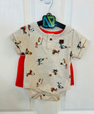 Biege 2pc Short Set Animal Sports