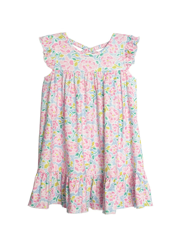Mabel and Honey Pink Scribble Dress