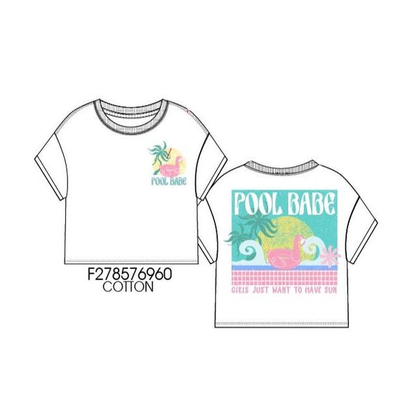 Paper Flower Pool Babe Tee