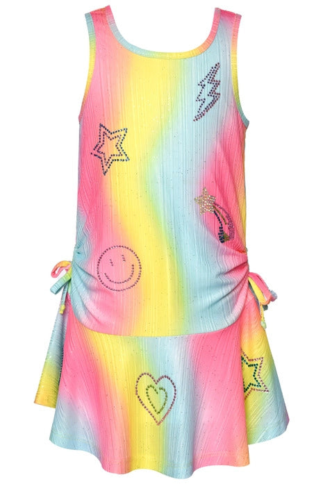 Baby Sara Rainbow Stripe Dress