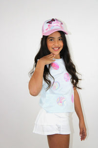 Paper Flower Baseball Tee