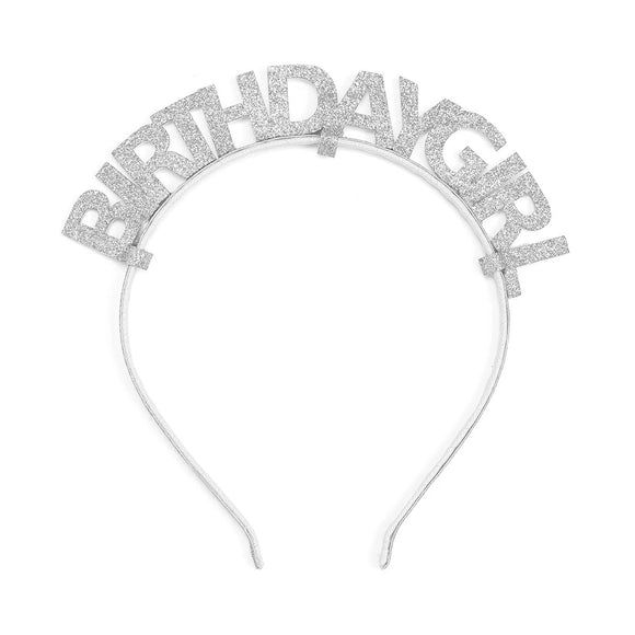 Sweet Wink Silver Birthday Headand