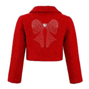 Lola Scarlet Shimmer Bow Jacket