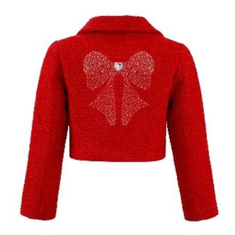 Lola Scarlet Shimmer Bow Jacket
