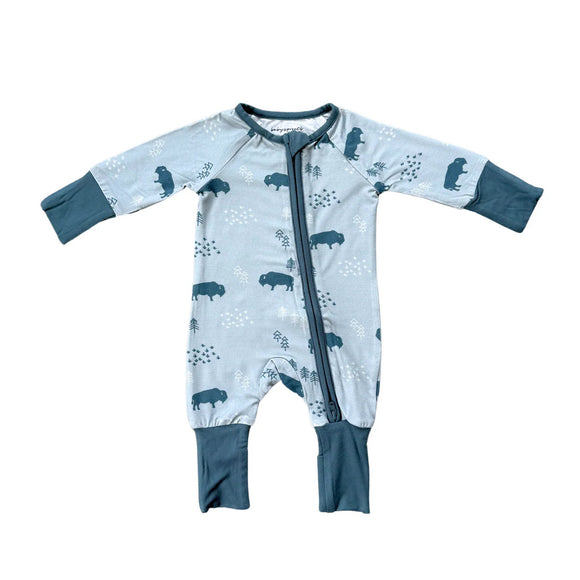 Baby Sprouts Buffalo Convertible Romper