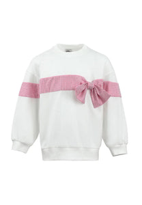 Lola and Boys Crystal Bow Sweater
