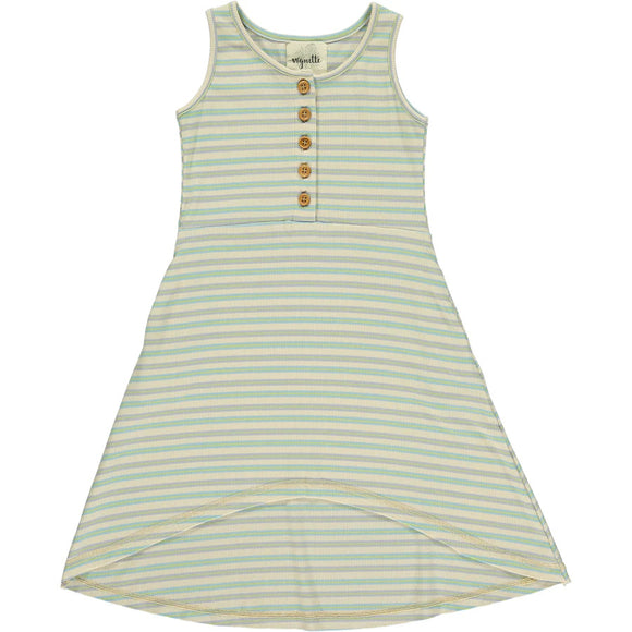 Vignette Daphne Dress Cream Stripe