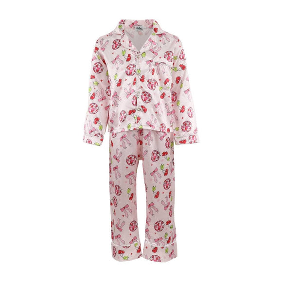 Lola and the Boys Pink Disco Silk Set