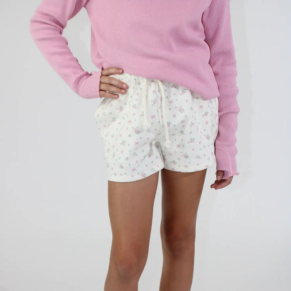 Paper Flower Ditsy Rose Shorts
