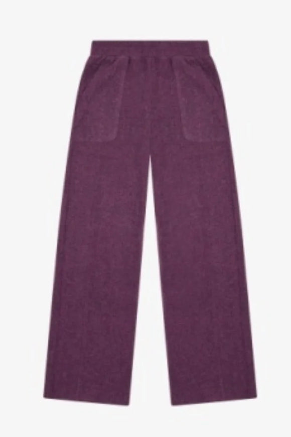 Tenly Hacci Jersey Wide Leg Pant in Fig