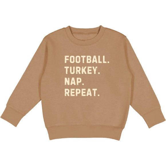 Sweet Wink Football Turkey Nap Sweatshirt