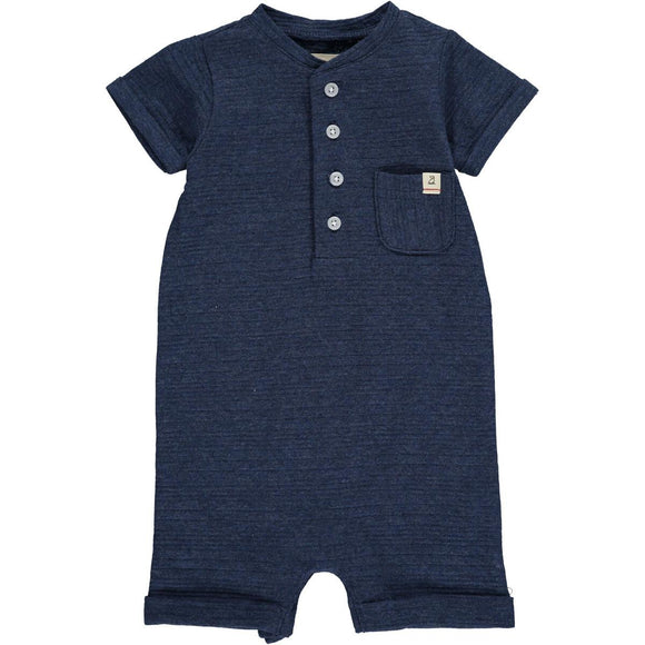 Me and Henry Ribbed Henley Romper