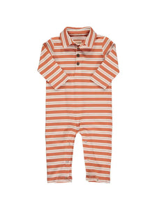 Me and Henry Kingston Romper in pumpkin and cream