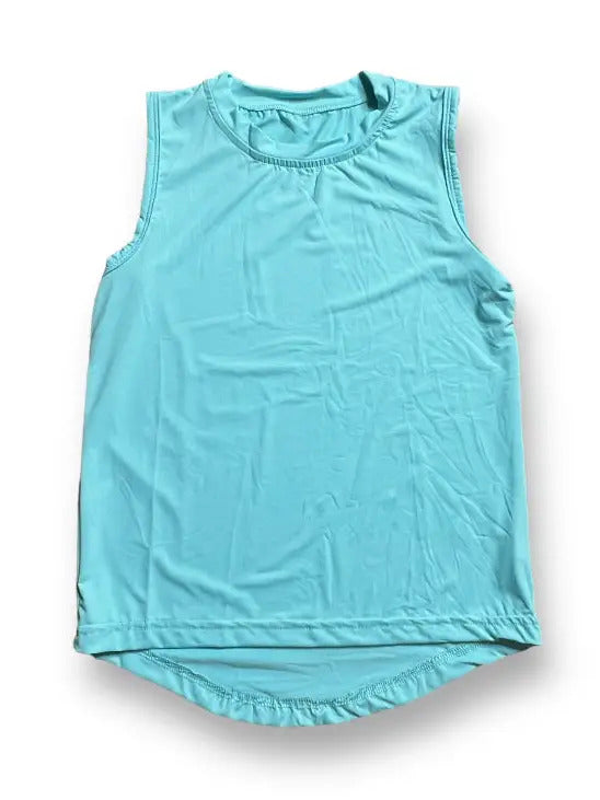 Belle Cher Light Blue High/Low Tank