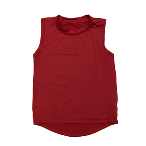 Belle Cher Maroon High/Low Tank