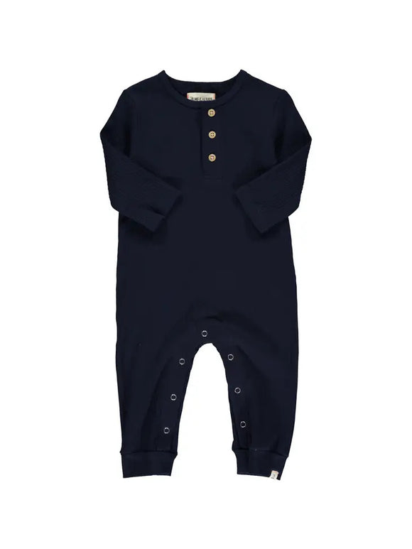 Me and Henry Mason ribbed Romper in Navy