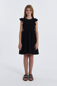 Mini Molly Black Dress Cap Sleeves