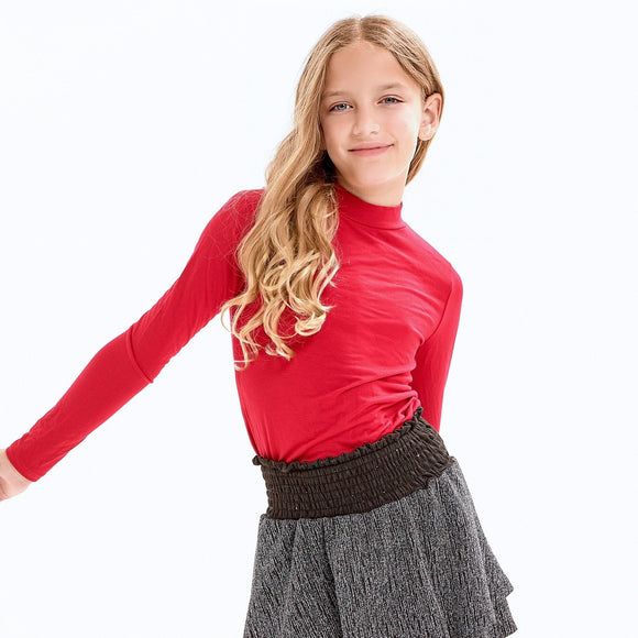 Good Girl Mock Neck in Red