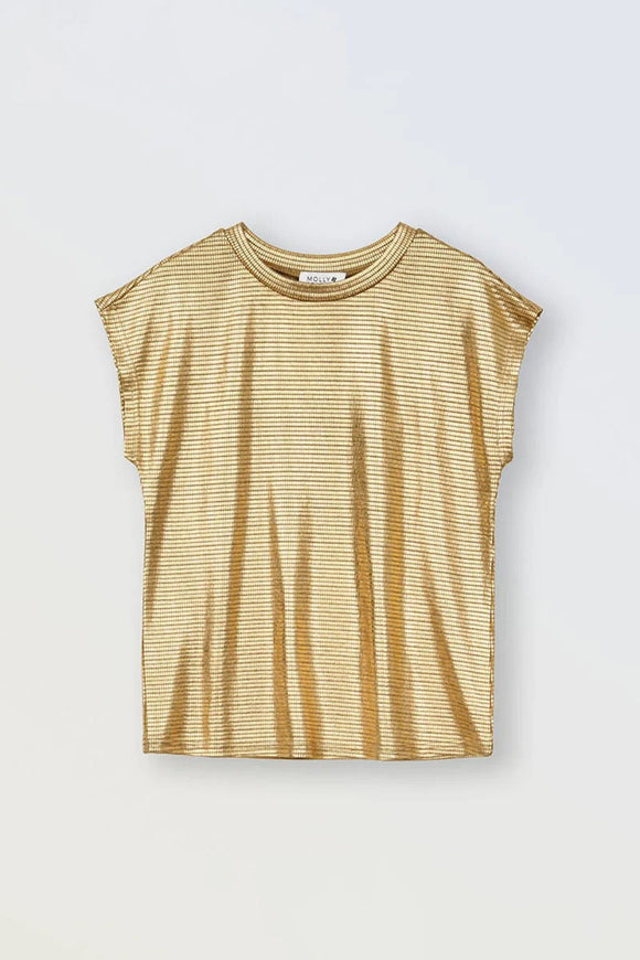 Mini Molly Gold Jersey Tee