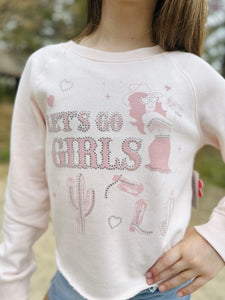 Paper Flower Lets Go Girls Sweatshirt