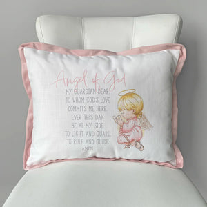 Nola Tawk Pink Guardian Angel Printed Pillow