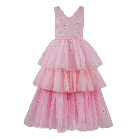 Lola and the Boys Pink Taylor Shimmer Tulle Party Dress