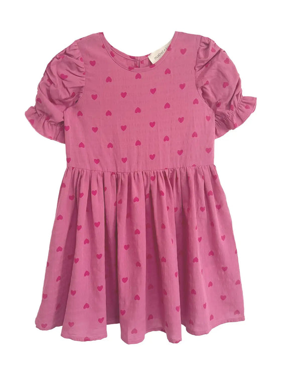Mabel & Honey Perfect in Pink Short Sleeve Dress