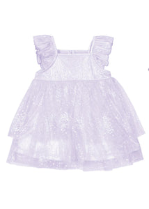 Isobella & Chloe Purple Star Empire Waist Dress