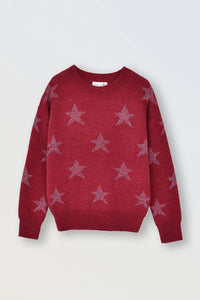 Mini Molly Dark Red Sweater