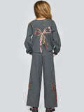 Hannah Banana Sequin Bow Sweatshirt