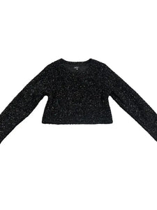 Little Olin Black Shimmer Sweater