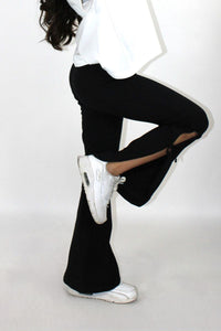Paper Flower Side Slit Legging