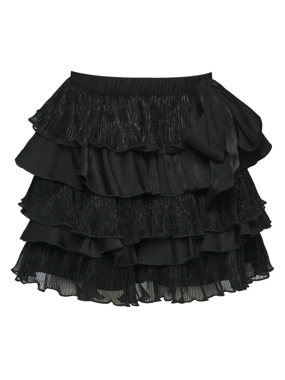 Hannah Banana Tiered Ruffle Skort with Bow