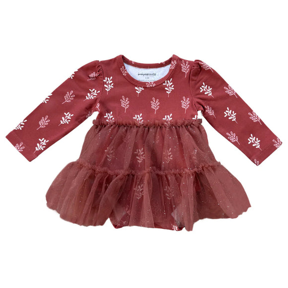 Baby Sprouts Tulle Bodysuit in Holly