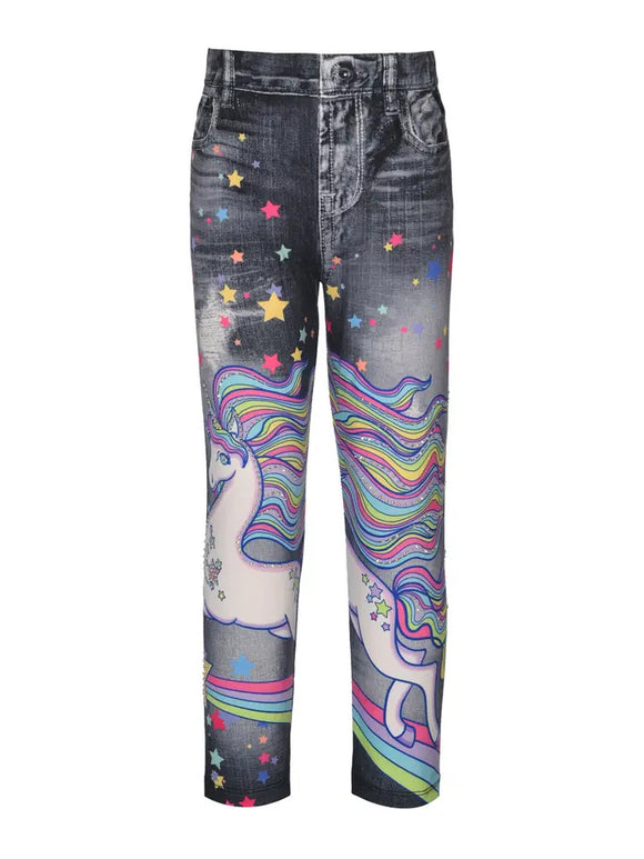 Baby Sara Unicorn Denim Legging