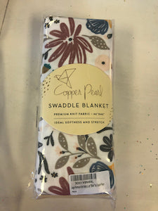 Copper Pearl Swaddle Blanket  "Olive"