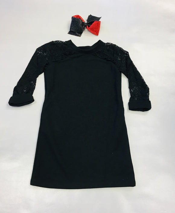 Mini Molly Black Knitted Dress