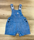 Me and Henry Bowline Shortie Overalls Blue Gauze