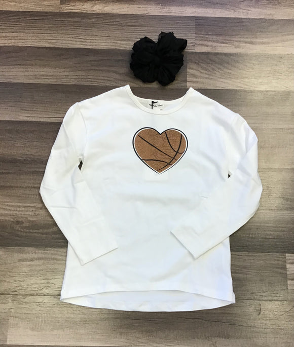 Vignette Basketball Heart Tee